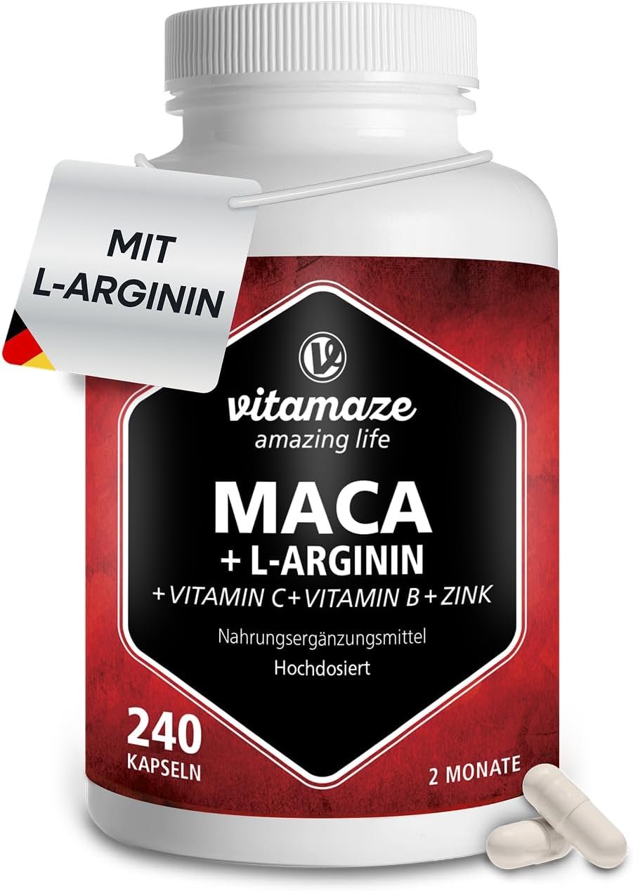 Vitamaze Maca + L-Arginin Kapseln